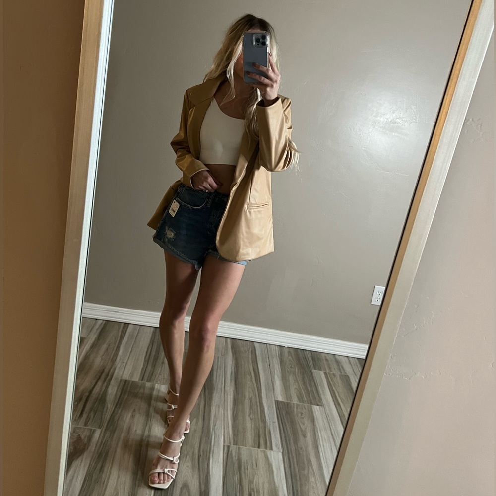 Free People denim shorts